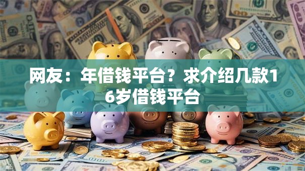 网友：年借钱平台？求介绍几款16岁借钱平台