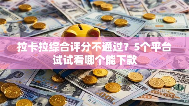 拉卡拉综合评分不通过？5个平台试试看哪个能下款