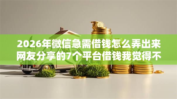 2026年微信急需借钱怎么弄出来网友分享的7个平台借钱我觉得不错！