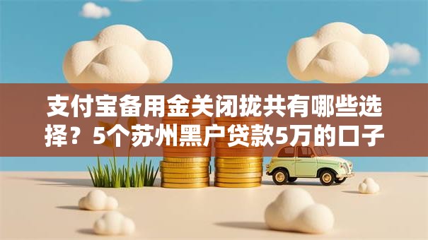 支付宝备用金关闭拢共有哪些选择？5个苏州黑户贷款5万的口子详解