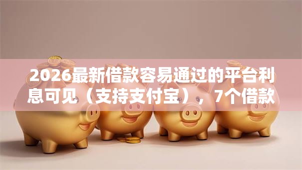 2026最新借款容易通过的平台利息可见（支持支付宝），7个借款平台不看征信容易通过无私分享