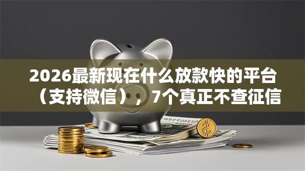 2026最新现在什么放款快的平台（支持微信），7个真正不查征信的贷款口子无私分享