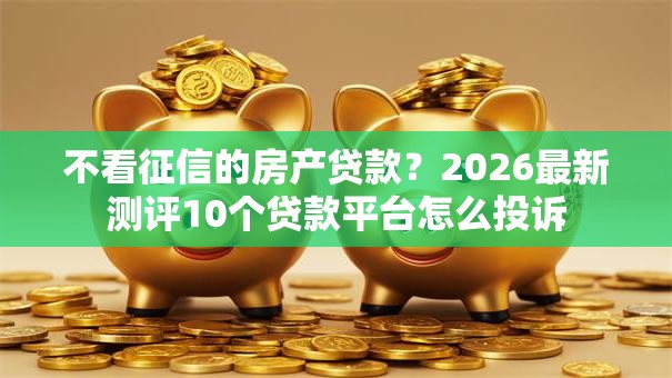 不看征信的房产贷款？2026最新测评10个贷款平台怎么投诉