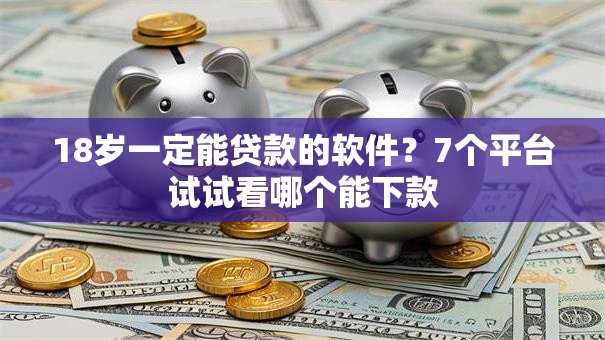 18岁一定能贷款的软件？7个平台试试看哪个能下款