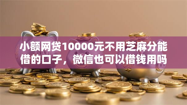 小额网贷10000元不用芝麻分能借的口子,微信也可以借钱用吗的6个平台介绍 小额网贷10000元不用芝麻分能借的口子,微信也可以借钱用吗的6个平台介绍