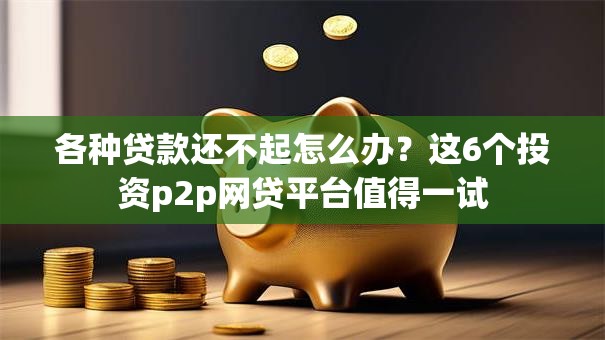 各种贷款还不起怎么办？这6个投资p2p网贷平台值得一试