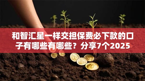 和智汇星一样交担保费必下款的口子有哪些有哪些？分享7个2025黑户逾期百分百能下款的口子