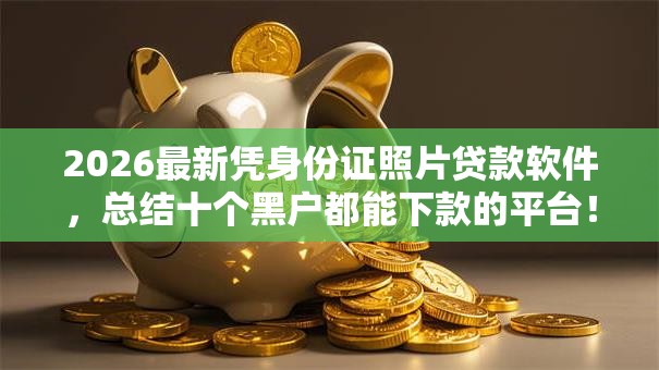 2026最新凭身份证照片贷款软件，总结十个黑户都能下款的平台！