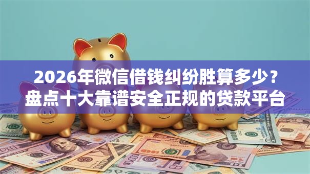 2026年微信借钱纠纷胜算多少？盘点十大靠谱安全正规的贷款平台