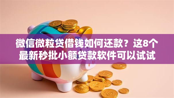 微信微粒贷借钱如何还款？这8个最新秒批小额贷款软件可以试试