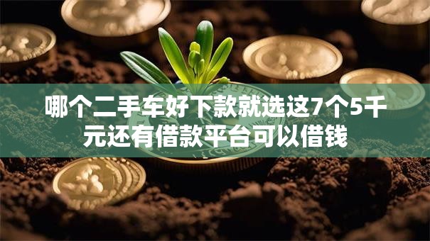 哪个二手车好下款就选这7个5千元还有借款平台可以借钱