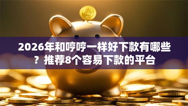 2026年和哼哼一样好下款有哪些？推荐8个容易下款的平台