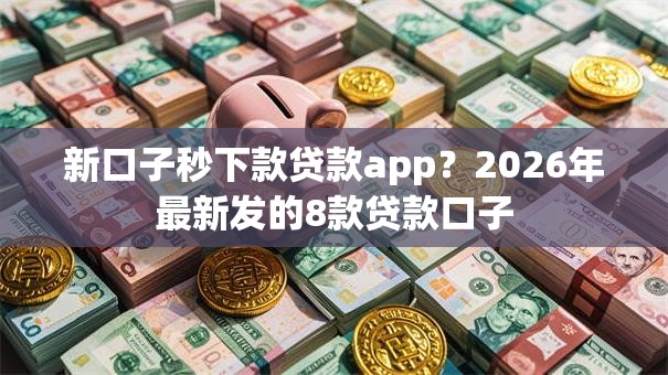 新口子秒下款贷款app？2026年最新发的8款贷款口子