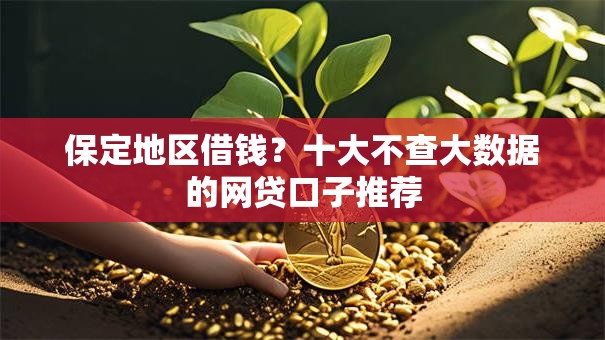 保定地区借钱？十大不查大数据的网贷口子推荐