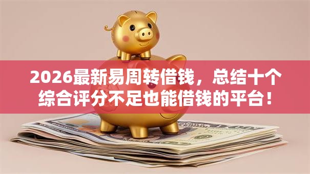 2026最新易周转借钱，总结十个综合评分不足也能借钱的平台！