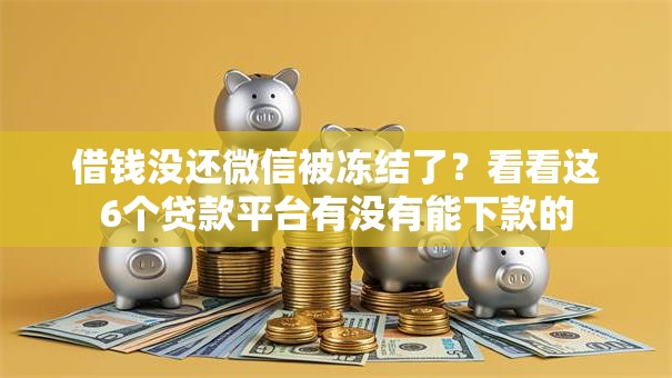 借钱没还微信被冻结了?看看这6个贷款平台有没有能下款的 借钱没还微信被冻结了?看看这6个贷款平台有没有能下款的