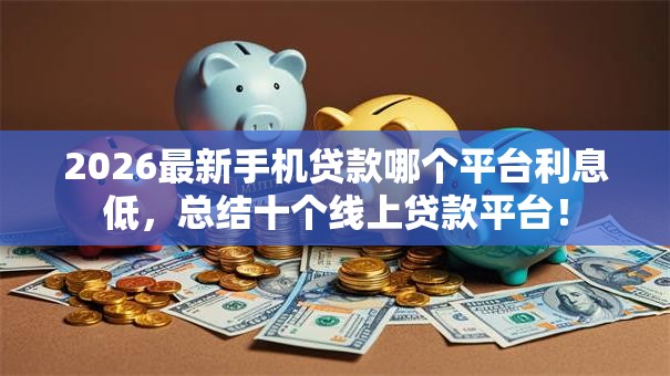 2026最新手机贷款哪个平台利息低，总结十个线上贷款平台！