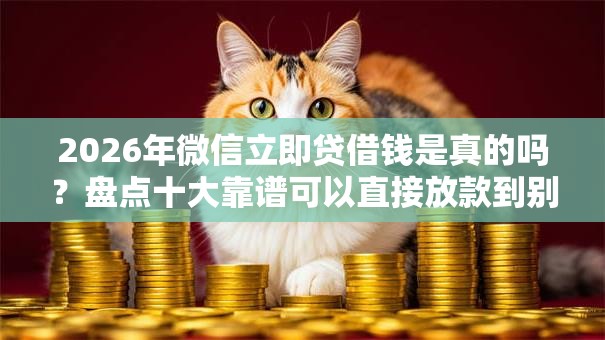 2026年微信立即贷借钱是真的吗？盘点十大靠谱可以直接放款到别人的银行卡里面的借钱软件