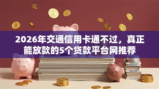 2026年交通信用卡通不过，真正能放款的5个贷款平台网推荐