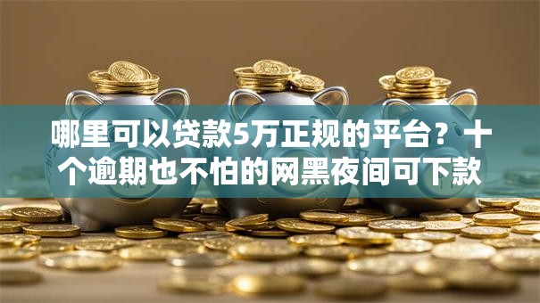 哪里可以贷款5万正规的平台?十个逾期也不怕的网黑夜间可下款的口子 哪里可以贷款5万正规的平台?十个逾期也不怕的网黑夜间可下款的口子
