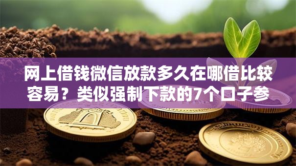 网上借钱微信放款多久在哪借比较容易？类似强制下款的7个口子参考