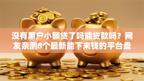 没有黑户小额贷了吗能贷款吗？网友亲测8个最新能下来钱的平台盘点