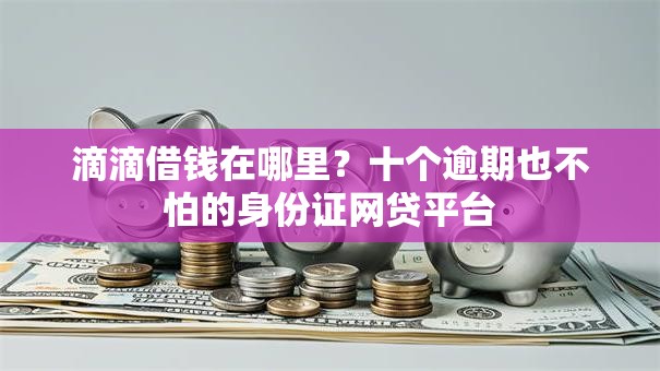 滴滴借钱在哪里？十个逾期也不怕的身份证网贷平台