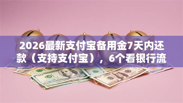 2026最新支付宝备用金7天内还款（支持支付宝），6个看银行流水的网贷口子无私分享