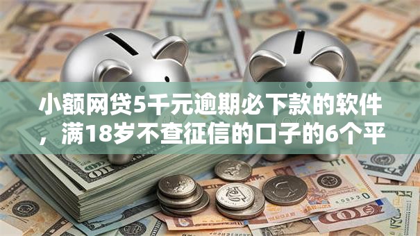 小额网贷5千元逾期必下款的软件，满18岁不查征信的口子的6个平台介绍