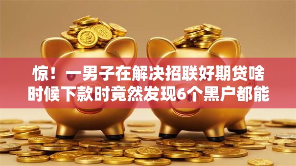 惊！一男子在解决招联好期贷啥时候下款时竟然发现6个黑户都能下的平台，事后分享了出来