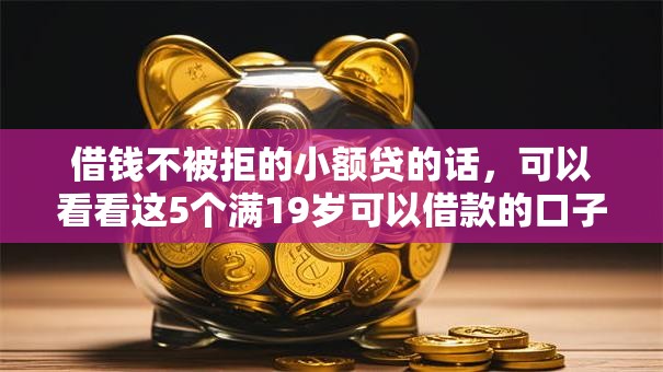 借钱不被拒的小额贷的话，可以看看这5个满19岁可以借款的口子