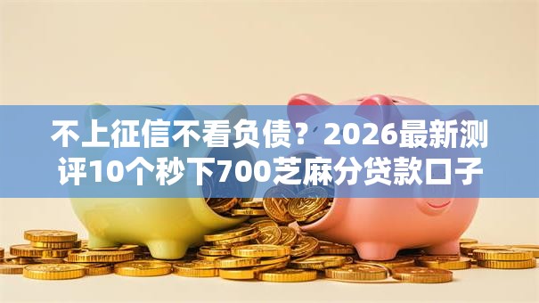 不上征信不看负债？2026最新测评10个秒下700芝麻分贷款口子