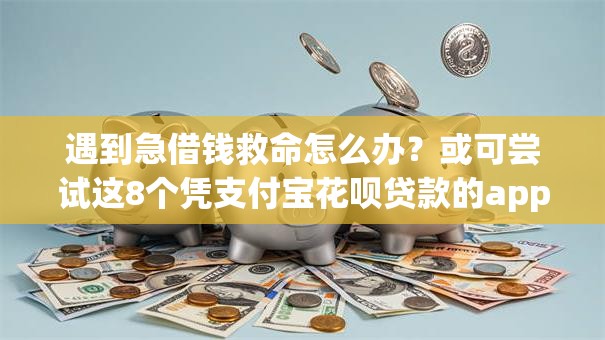 遇到急借钱救命怎么办？或可尝试这8个凭支付宝花呗贷款的app
