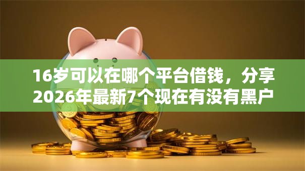 16岁可以在哪个平台借钱，分享2026年最新7个现在有没有黑户下款的口子