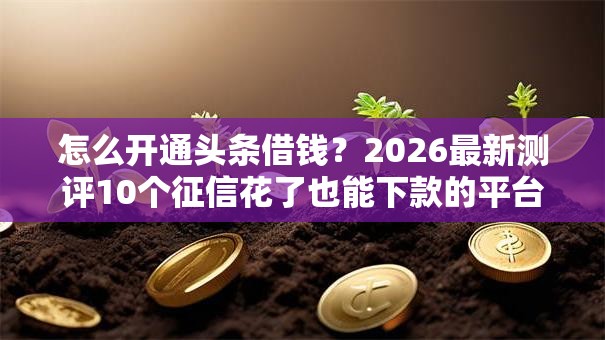 怎么开通头条借钱?2026最新测评10个征信花了也能下款的平台 怎么开通头条借钱?2026最新测评10个征信花了也能下款的平台