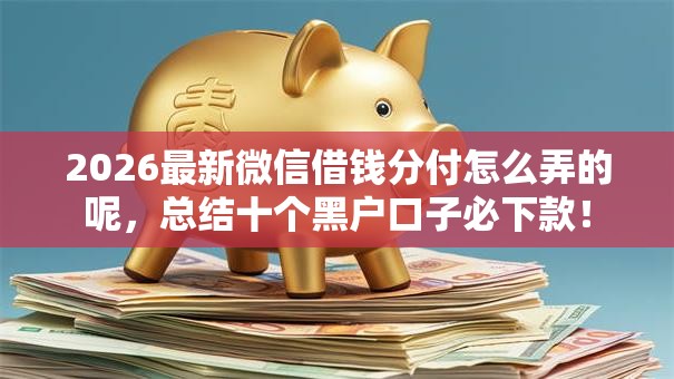 2026最新微信借钱分付怎么弄的呢，总结十个黑户口子必下款！