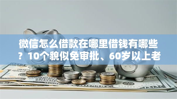 微信怎么借款在哪里借钱有哪些？10个貌似免审批、60岁以上老人网贷口子合集