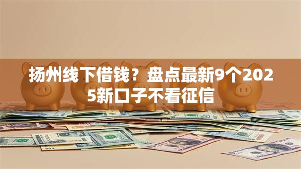 扬州线下借钱？盘点最新9个2025新口子不看征信