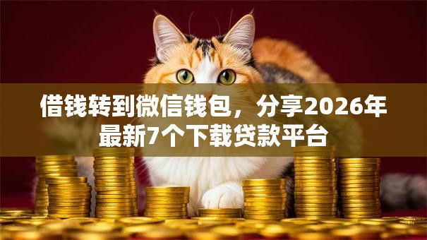 借钱转到微信钱包，分享2026年最新7个下载贷款平台