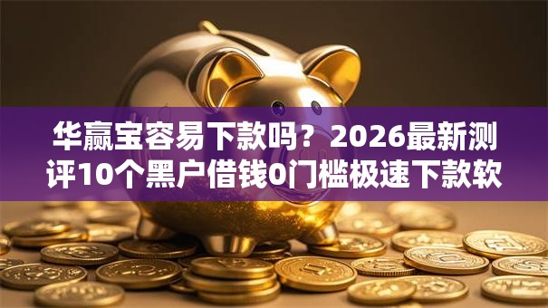 华赢宝容易下款吗？2026最新测评10个黑户借钱0门槛极速下款软件