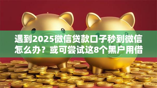 遇到2025微信贷款口子秒到微信怎么办?或可尝试这8个黑户用借款平台可贷到款 遇到2025微信贷款口子秒到微信怎么办?或可尝试这8个黑户用借款平台可贷到款