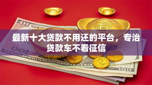 最新十大贷款不用还的平台，专治贷款车不看征信
