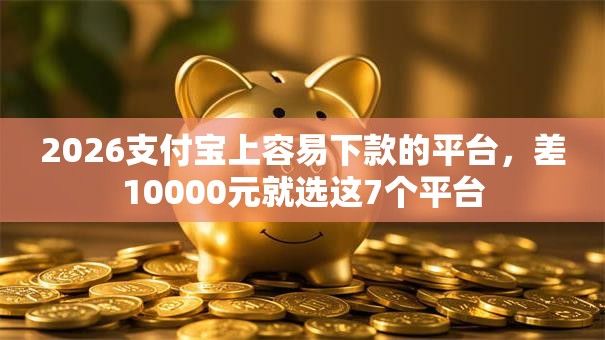 2026支付宝上容易下款的平台，差10000元就选这7个平台
