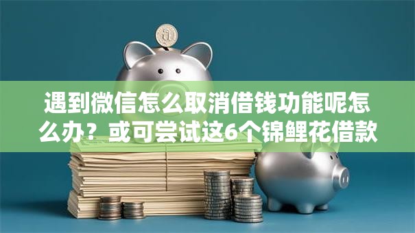 遇到微信怎么取消借钱功能呢怎么办？或可尝试这6个锦鲤花借款一样的平台