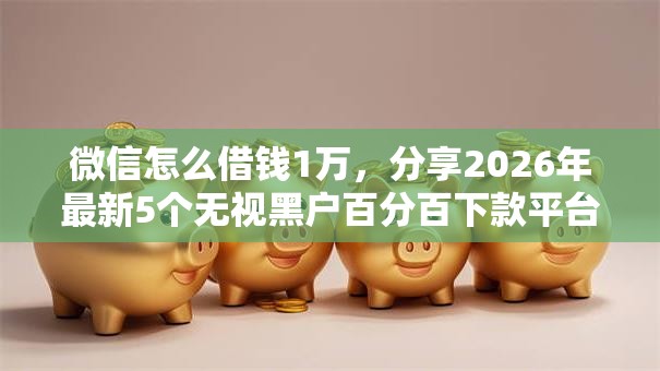 微信怎么借钱1万,分享2026年最新5个无视黑户百分百下款平台 微信怎么借钱1万,分享2026年最新5个无视黑户百分百下款平台