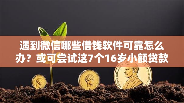 遇到微信哪些借钱软件可靠怎么办?或可尝试这7个16岁小额贷款平台 遇到微信哪些借钱软件可靠怎么办?或可尝试这7个16岁小额贷款平台