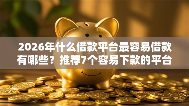 2026年什么借款平台最容易借款有哪些？推荐7个容易下款的平台