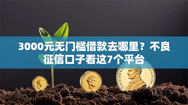3000元无门槛借款去哪里?不良征信口子看这7个平台 3000元无门槛借款去哪里?不良征信口子看这7个平台