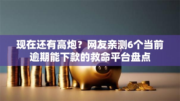 现在还有高炮？网友亲测6个当前逾期能下款的救命平台盘点