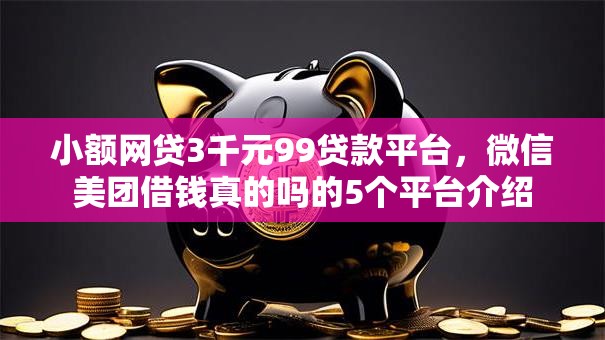 小额网贷3千元99贷款平台，微信美团借钱真的吗的5个平台介绍